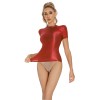 Thin Shiny Tight Top Slim Transparent Breathable Pants Tracksuit Sexy Women Tight Top XX70512
