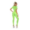 Thin Shiny Tight Top Slim Transparent Breathable Pants Tracksuit Sexy Women Tight Top XX70512