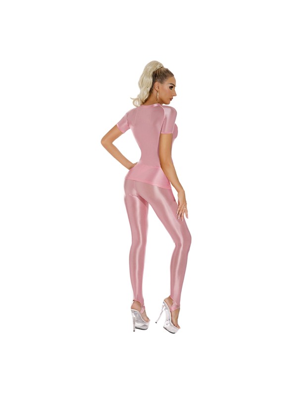 Thin Shiny Tight Top Slim Transparent Breathable Pants Tracksuit Sexy Women Tight Top XX70512
