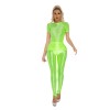 Thin Shiny Tight Top Slim Transparent Breathable Pants Tracksuit Sexy Women Tight Top XX70512