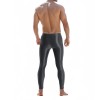 Sexy Men's Shiny Leggings Plus Size Shiny Silky Bodybuilding Nine Minute Leggings XX7132