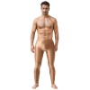 Sexy Men's Shiny Leggings Plus Size Shiny Silky Bodybuilding Nine Minute Leggings XX7132