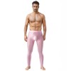 Sexy Men's Shiny Leggings Plus Size Shiny Silky Bodybuilding Nine Minute Leggings XX7132