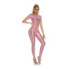 Thin Shiny Tight Top Slim Transparent Breathable Pants Tracksuit Sexy Women Tight Top XX70512