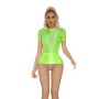 Thin Shiny Tight Top Slim Transparent Breathable Pants Tracksuit Sexy Women Tight Top XX70512