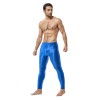 Sexy Men's Shiny Leggings Plus Size Shiny Silky Bodybuilding Nine Minute Leggings XX7132