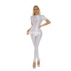 Thin Shiny Tight Top Slim Transparent Breathable Pants Tracksuit Sexy Women Tight Top XX70512