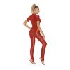Thin Shiny Tight Top Slim Transparent Breathable Pants Tracksuit Sexy Women Tight Top XX70512