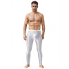 Sexy Men's Shiny Leggings Plus Size Shiny Silky Bodybuilding Nine Minute Leggings XX7132