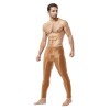 Sexy Men's Shiny Leggings Plus Size Shiny Silky Bodybuilding Nine Minute Leggings XX7132