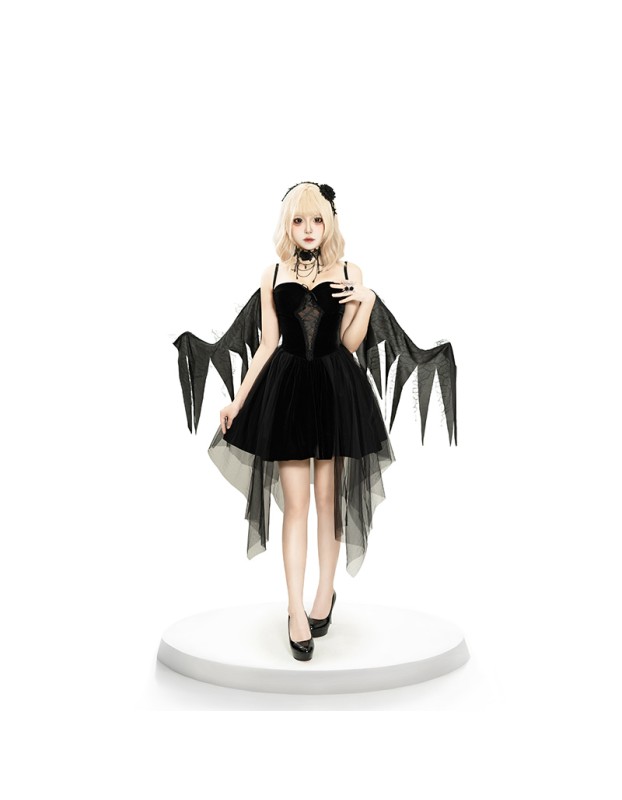 Reaper Dress Women Hellwitch Costume Demon Vampire Cosplay Uniform  2063