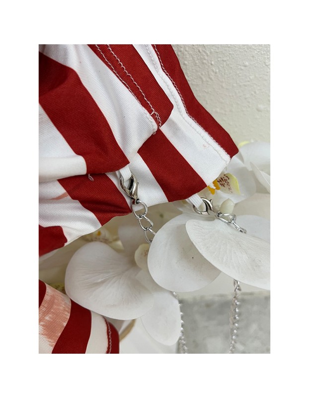 Halloween Costume Red And White Striped Clown One-Piece Welcome McDonald's Party Cosplay 2065