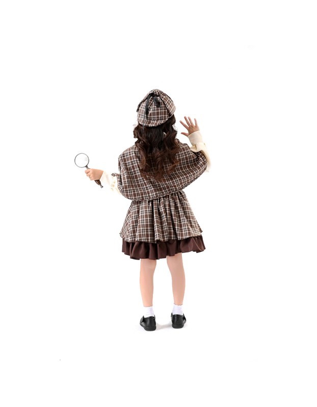 Cosplay Detective Uniform Morse Parent-Child Dress Cosplay Women Detective Costume 2062