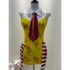 Halloween Costume Red And White Striped Clown One-Piece Welcome McDonald's Party Cosplay 2065