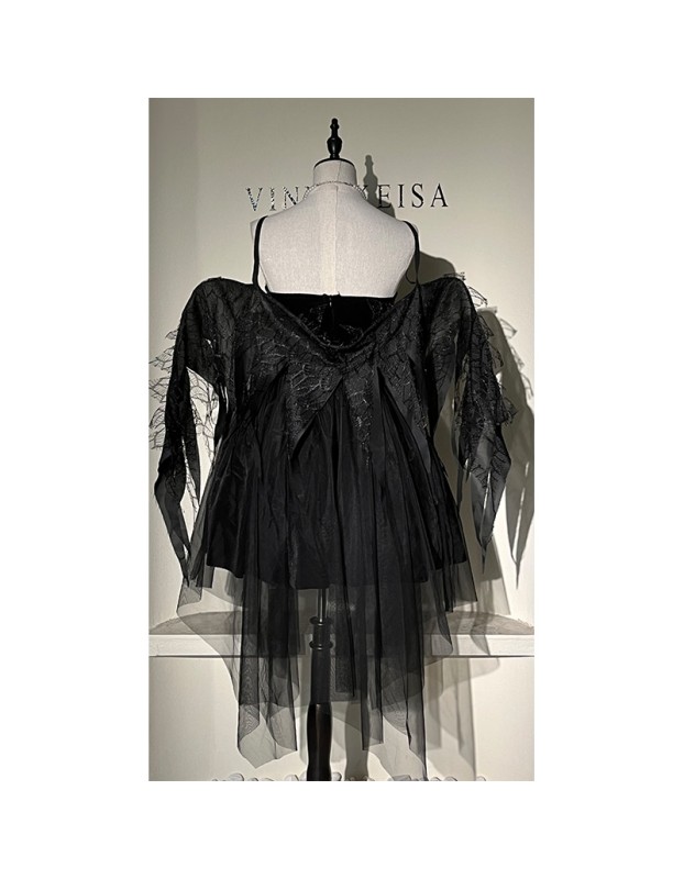 Reaper Dress Women Hellwitch Costume Demon Vampire Cosplay Uniform  2063