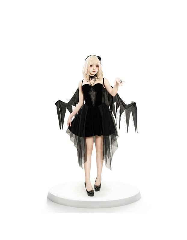 Reaper Dress Women Hellwitch Costume Demon Vampire Cosplay Uniform  2063