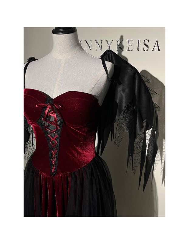 Reaper Dress Women Hellwitch Costume Demon Vampire Cosplay Uniform  2063