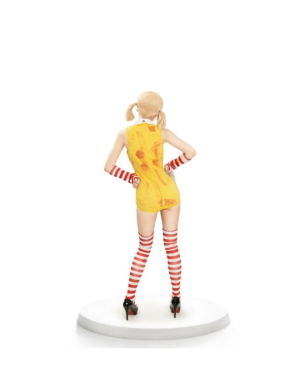 Halloween Costume Red And White Striped Clown One-Piece Welcome McDonald's Party Cosplay 2065