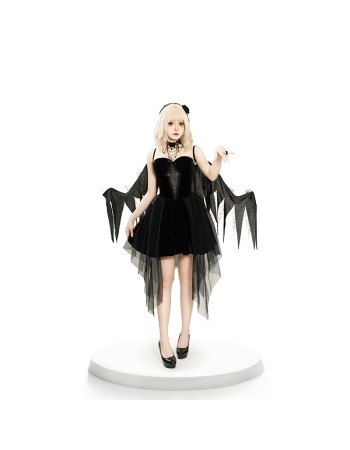 Reaper Dress Women Hellwitch Costume Demon Vampire Cosplay Uniform  2063