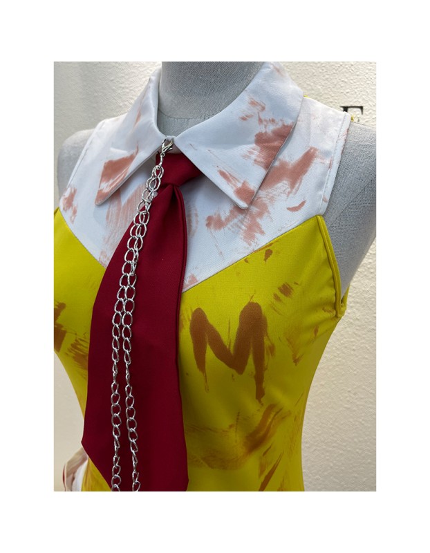 Halloween Costume Red And White Striped Clown One-Piece Welcome McDonald's Party Cosplay 2065
