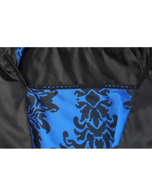 Medieval Court Dress Costume Women Cosplay Retro Long Sleeve Hooded Print Party Dress SM243