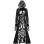 Medieval Court Dress Costume Women Cosplay Retro Long Sleeve Hooded Print Party Dress SM243