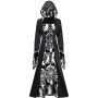 Medieval Court Dress Costume Women Cosplay Retro Long Sleeve Hooded Print Party Dress SM243