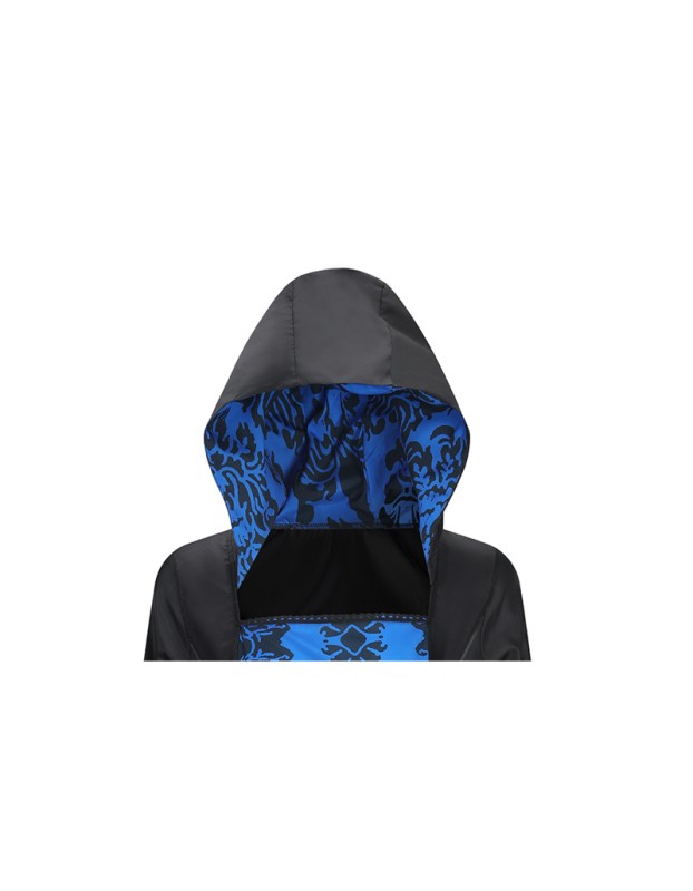 Medieval Court Dress Costume Women Cosplay Retro Long Sleeve Hooded Print Party Dress SM243