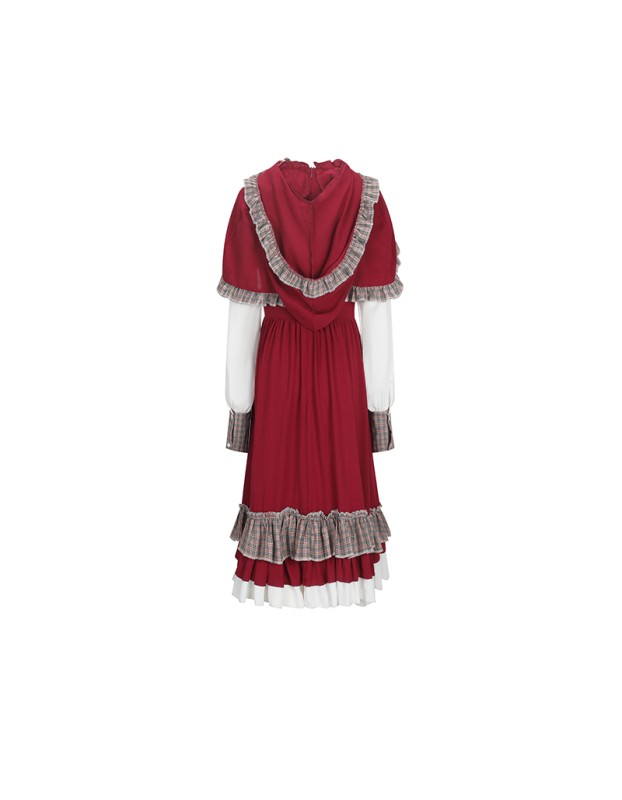 Little Red Riding Hood Costume Andersen Match Girl Fairy Tale Character Costume SM3025