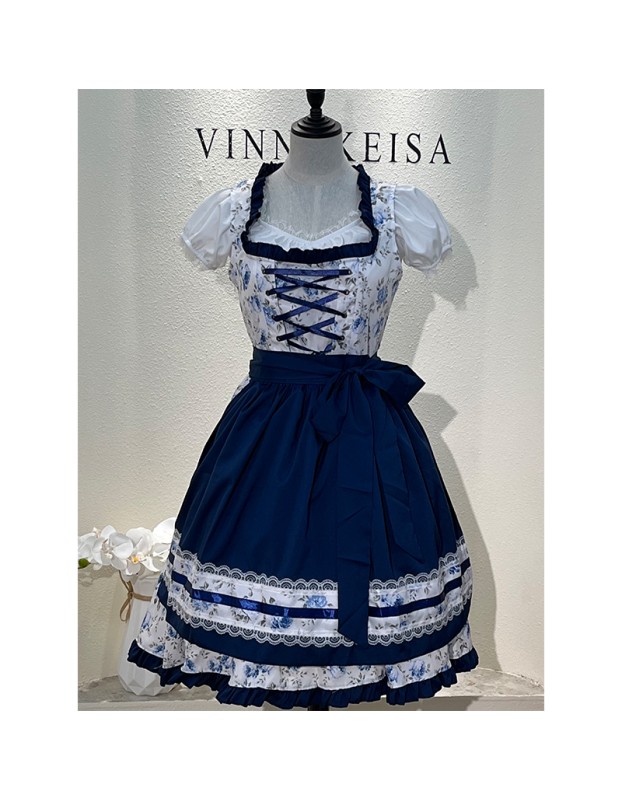 German Oktoberfest Traditional Bavarian Beer Girl Maid Bar Working Dress Cosplay Costume DL2060 DL2061