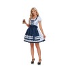 German Oktoberfest Traditional Bavarian Beer Girl Maid Bar Working Dress Cosplay Costume DL2060 DL2061