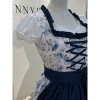German Oktoberfest Traditional Bavarian Beer Girl Maid Bar Working Dress Cosplay Costume DL2060 DL2061