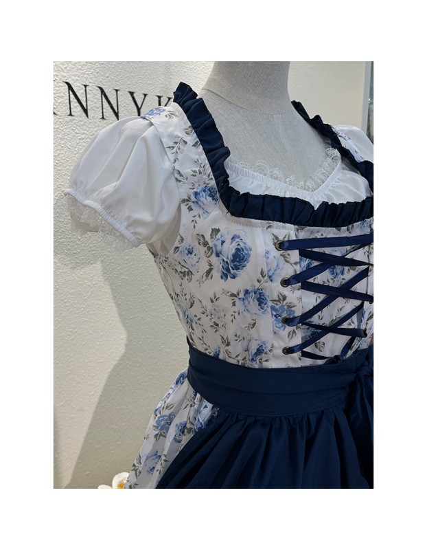 German Oktoberfest Traditional Bavarian Beer Girl Maid Bar Working Dress Cosplay Costume DL2060 DL2061