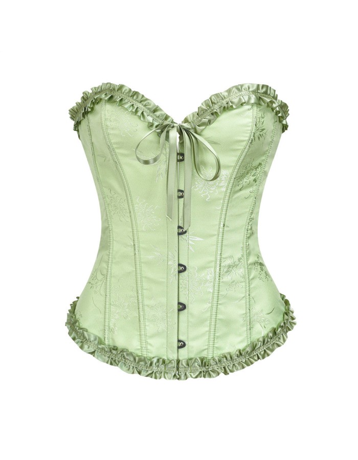 Women Sexy Corsets Bustiers Floral Burlesque Vintage Corset M26046