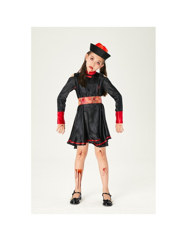 Zombie Qing Dynasty Parent Halloween Cosplay Ghost Adult Children Costume SM3324