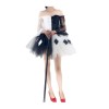 Women Corset Dress Halloween Witch Costume Clown Bustier With Skirt 1708