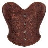 Plus Size S-6XL Sexy Strapless Tube Tops Women Overbust Jacquard Bustiers Waist Corset