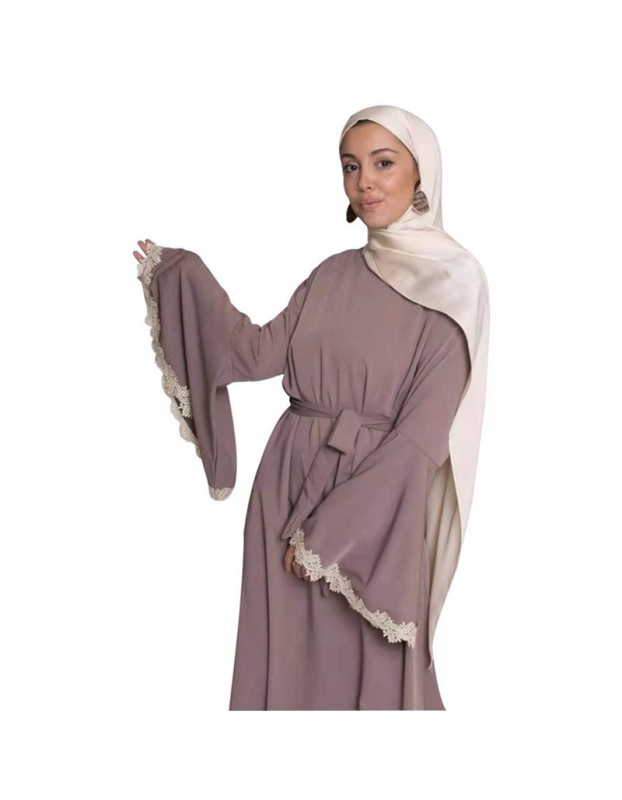 Stylish Patchwork Flared Sleeves Temperament Dress Long Women Dress 21668