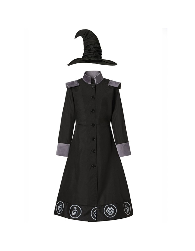 Halloween Witch Grand Wizard Bar Annual Vampire Demon Cosplay Costume XY82322