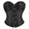 Plus Size S-6XL Sexy Strapless Tube Tops Women Overbust Jacquard Bustiers Waist Corset