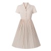 Women Elegant Office Lady Party Casual Street Wear Vintage Dresses M5168