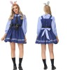 Adult Kids Halloween Cosplay Zootopia Officer Rabbit Costume MS5577