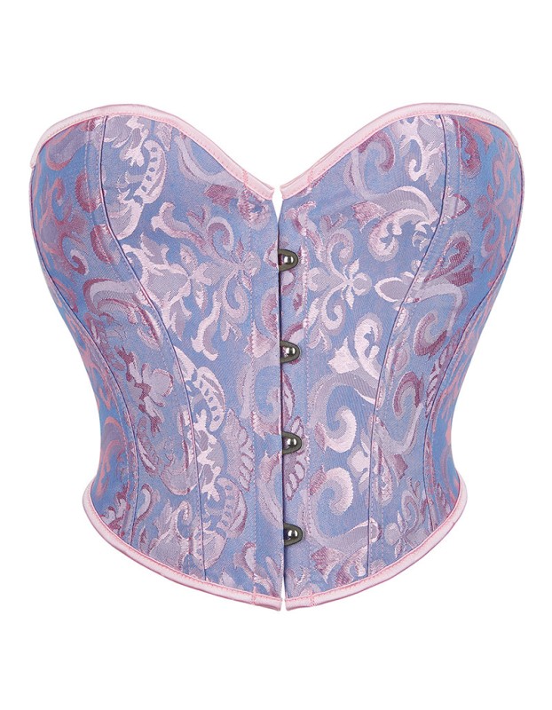 Plus Size S-6XL Sexy Strapless Tube Tops Women Overbust Jacquard Bustiers Waist Corset