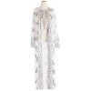 High Density Bead Embroidery Maxi Ladies Elegant Flared Sleeve Moslem Dress 20212a
