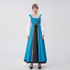 Medieval Renaissance Square Collar Waist Two-Piece Dress Retro Court Costume YM8723