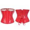 Steampunk Black PU Underbust Corset with Side Zipper Gothic Bustiers M22066