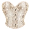 Plus Size S-6XL Sexy Strapless Tube Tops Women Overbust Jacquard Bustiers Waist Corset