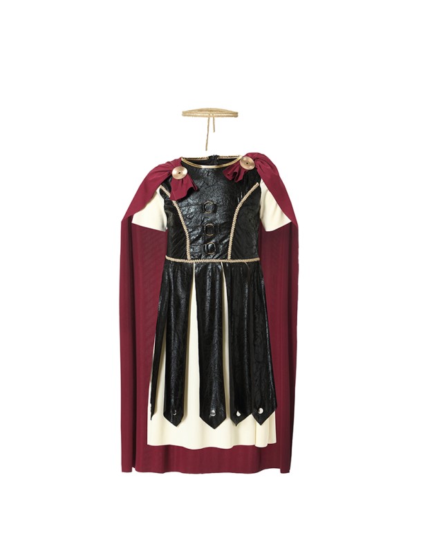 Halloween Kid Samurai Warrior Cape Shield Knife Adult Man Costume XY82312