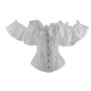 Sexy Off Shoulder Ruffles Sleeves Overbust Corset Top WK2276
