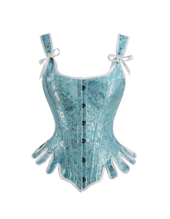 Pink Bustier Top Waist Trainer Lingerie Women Sexy Slim Underwear Corset WK2210